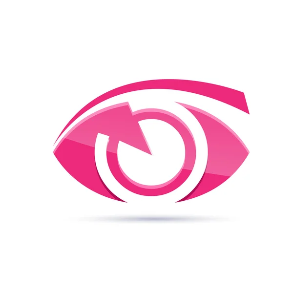 Vektor Zeichen rosa Auge, Fotograf — Stockvektor