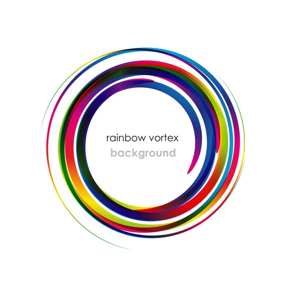 Vector Rainbow Vortex pozadí — Stockový vektor
