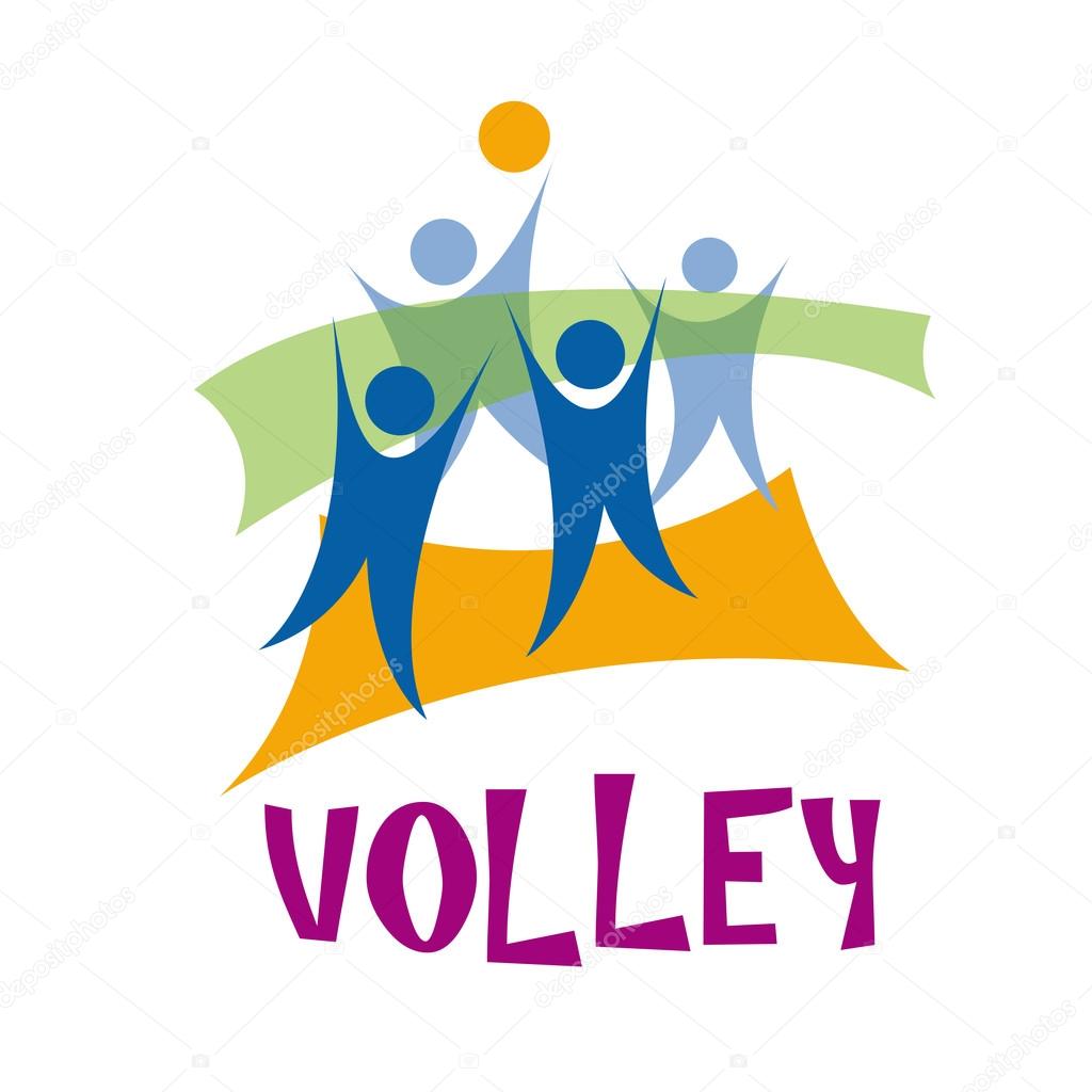 Vector abstract beach volley
