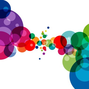 soyut şeklinde renkli sıçraması