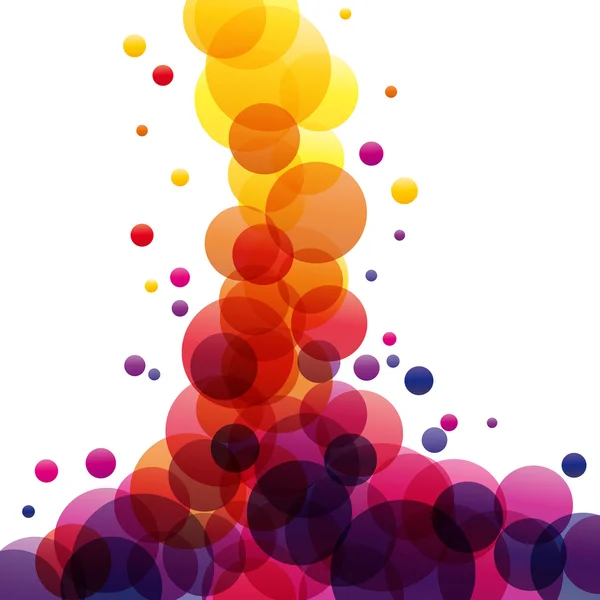 Éruption d'éclaboussures colorées sous forme abstraite — Image vectorielle