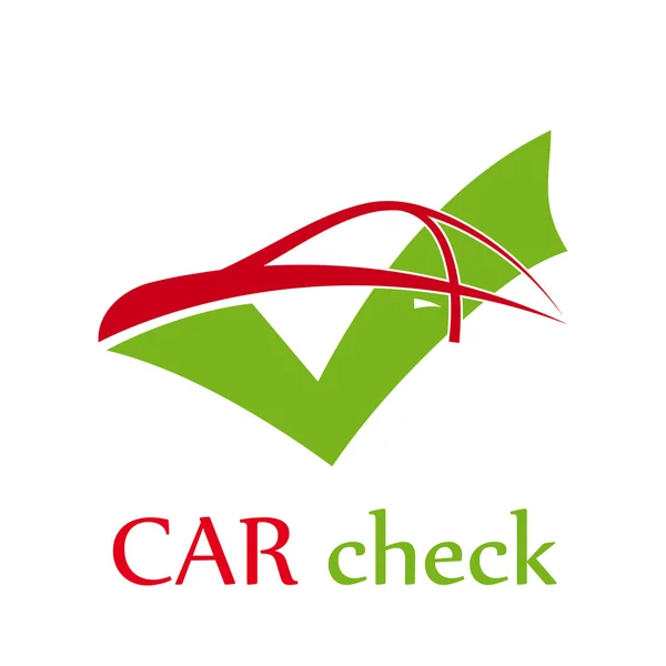 Vector abstract sign car check — Stock Vector