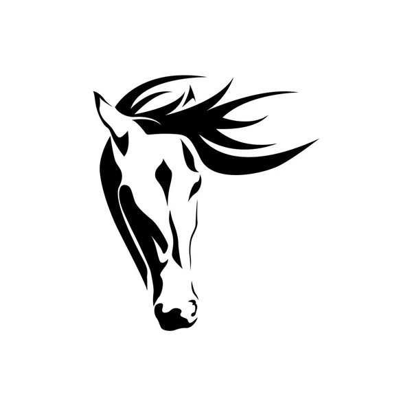 Vector abstrakt porträtt av en häst — Stock vektor