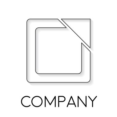 İş ve yenilik ok, çizgi ile vektör işareti soyut