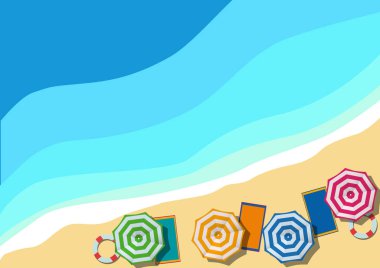 Vektör yaz yatay arka plan