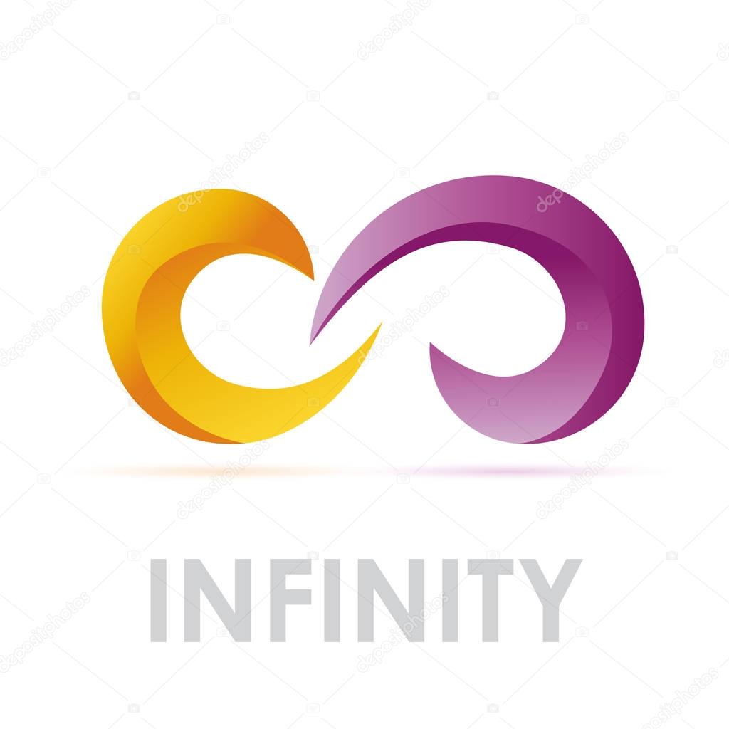 Vector abstract sign infinity