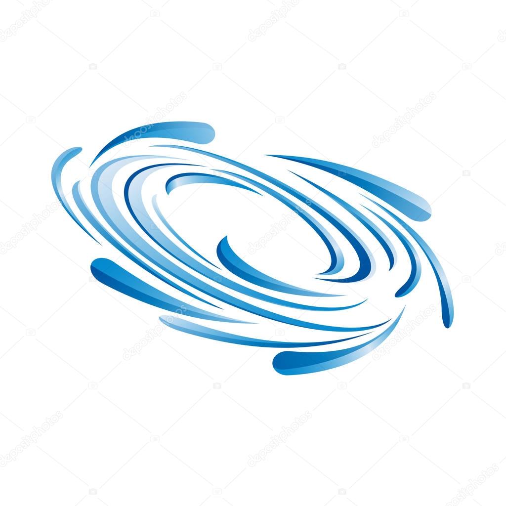 Vector Blue Vortex background
