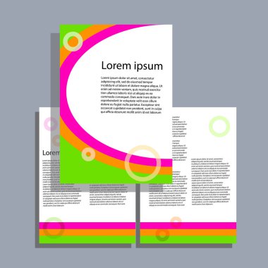 Vektör düzenlenebilir broşür, antika arka plan