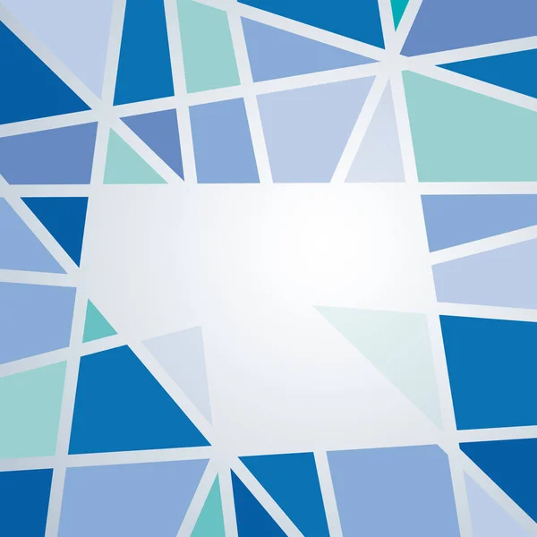 Geometrisk abstrakta blå bakgrund — Stock vektor