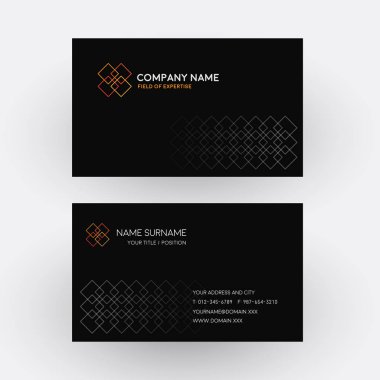 Vektör profesyonel kartvizit. Ekip çalışması kavramı