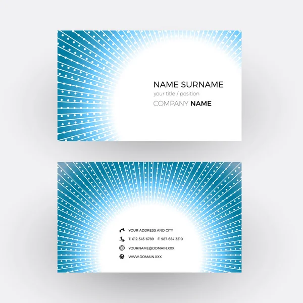 Vector abstract deep hole. Business card — Stock Vector