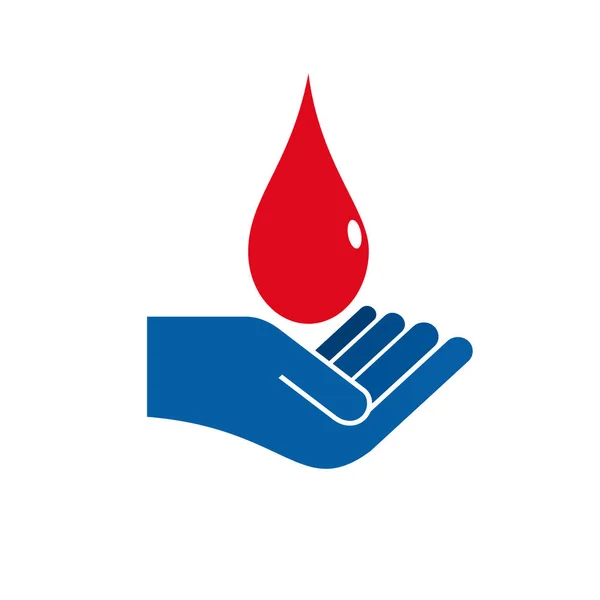 Signo vectorial Donación de sangre — Vector de stock
