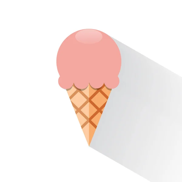 Vector abstract ice cream in flat design — Stock Vector