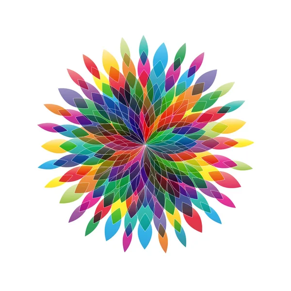 Soyut şekli vektör çiçek. Bahar kavramı