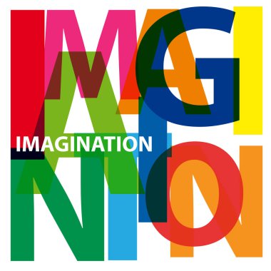 Vektör hayal. Kırık metin