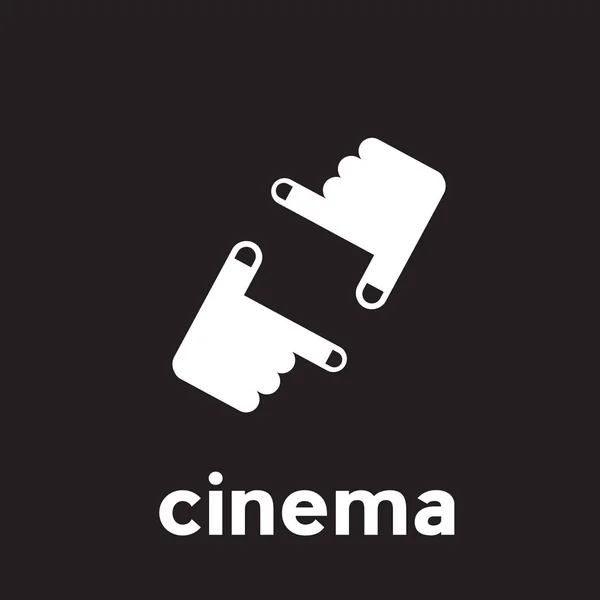 Cinéma linéaire abstrait vectoriel et réalisateur — Image vectorielle