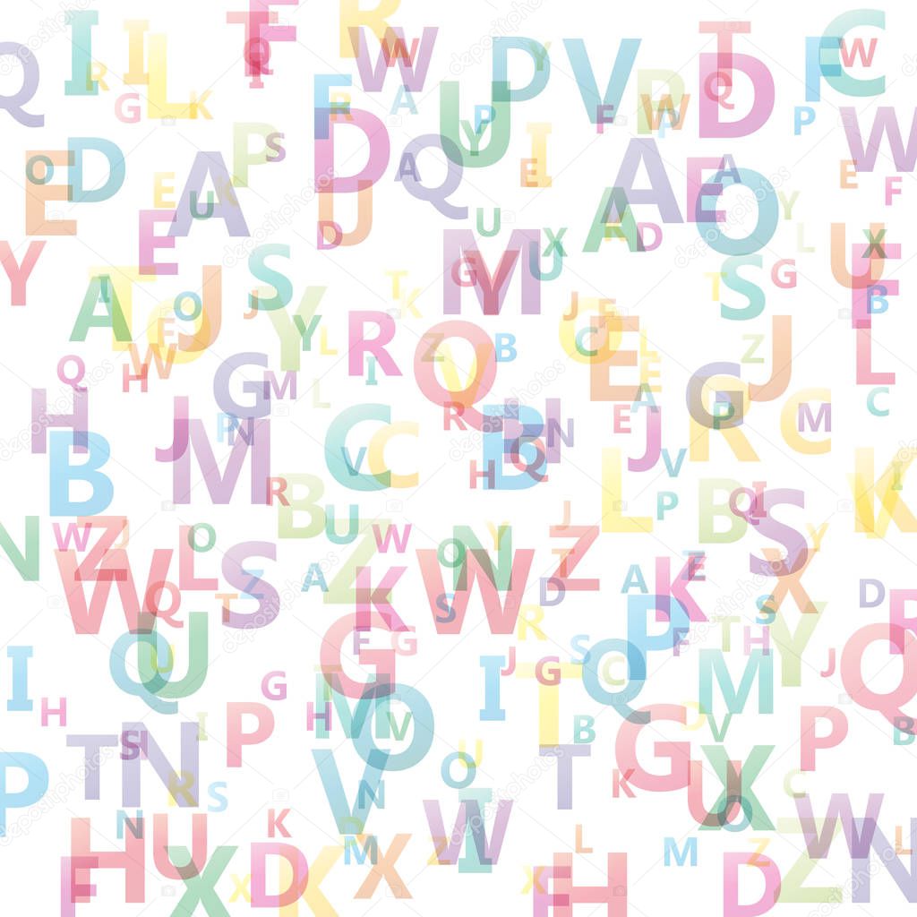 Vector Abstract Alphabet background