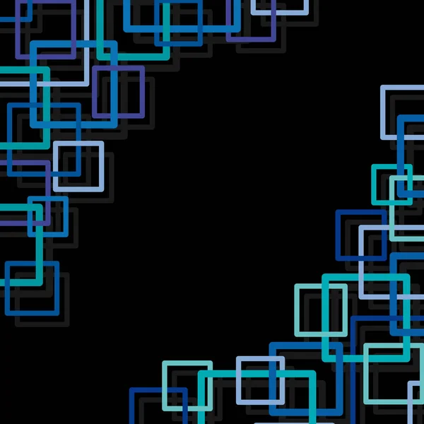 Abstracte blauwe vierkantjes achtergrond vector — Stockvector