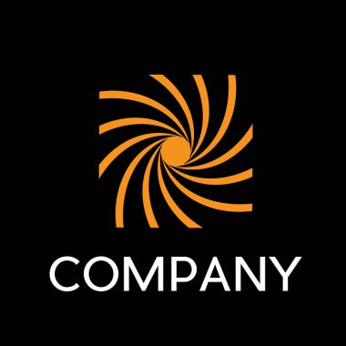 Vektör işareti fotoğrafçı, siyah arka lineer tarzda soyut