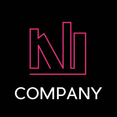 Vektör işareti kitap, siyah arka plan üzerine lineer tarzda soyut