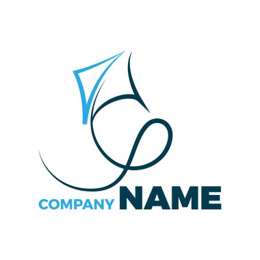 Soyut şeklinde uçan vektör işareti uçurtma