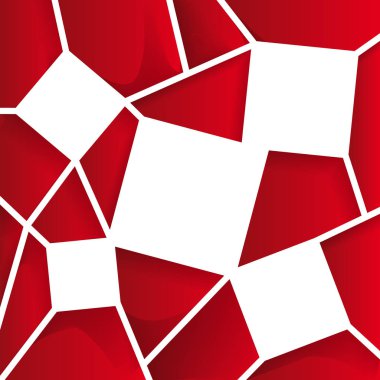 Geometrik soyut kırmızı çokgenler, vektör arka plan