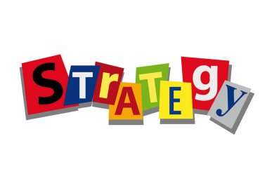 Kağıt, düz tasarım stratejisi, kelime ve metin kesilmiş