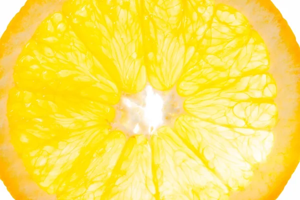 Plasterek pomarańczy widoku w podświetlenie — Zdjęcie stockowe