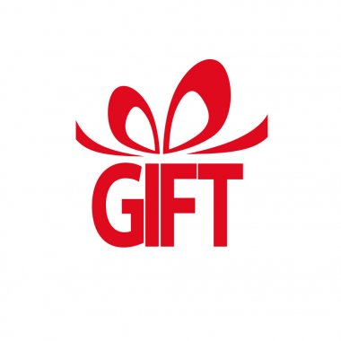 Word'ün metin ile hediye için vektör yaratıcı kutusu