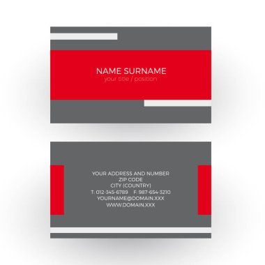 Vektör kırmızı bant ile en az geometrik arka. Professional 