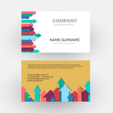 Vektör soyut renkli oklar, İnovasyon kavramı. Professional