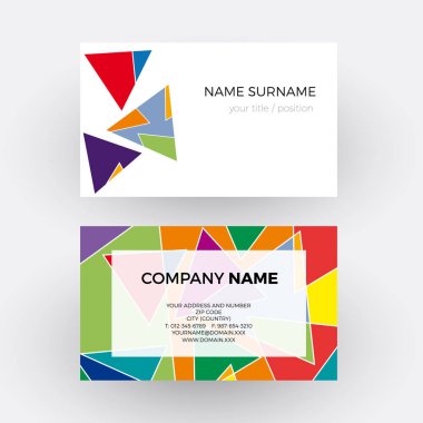 Soyut en az geometrik renkli üçgenler arka plan. vektör