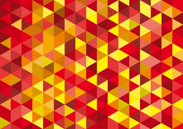 Vector geometrische achtergrond, mozaïek van driehoeken en kubussen in re — Stockvector