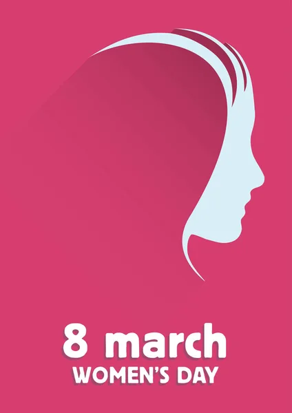 海报 3月8日, 妇女节国际。矢量插图 — 图库矢量图片