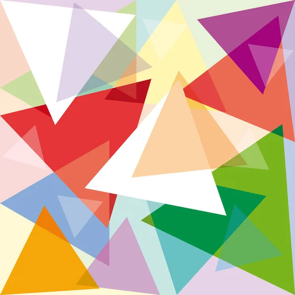 Vector abstrakt geometrisk bakgrund med trianglar — Stock vektor