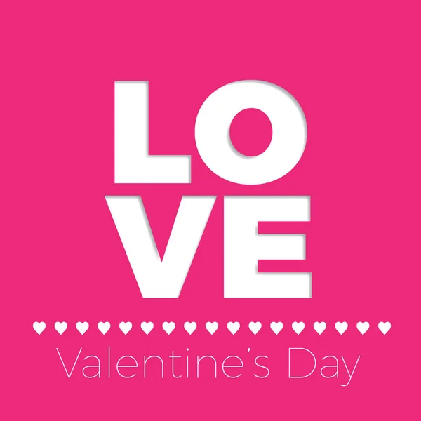 Vector pink valentine's day background for cover — Stock Vector