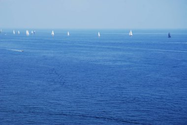 Elba ada İtalya üzerinden güzel panoramik görünüm