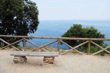 Elba ada İtalya üzerinden güzel panoramik görünüm