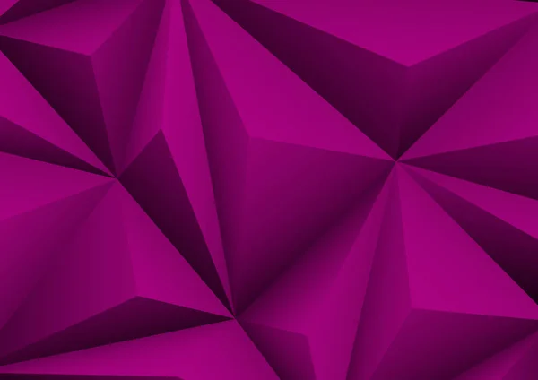 Fondo geométrico púrpura abstracto. Papel plegado en forma de tria — Vector de stock