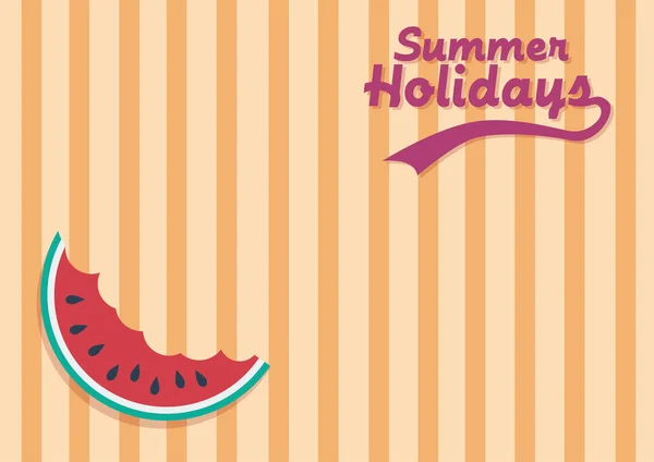 Vektor abstrakte Wassermelone, frischer Sommer Hintergrundkonzept — Stockvektor