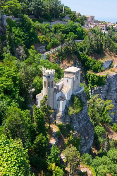 Erice, Sicilien, Italien. Torretta Pepoli — Stockfoto