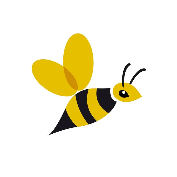 Abstract Bee Fly Vector Logo — Stock Vector