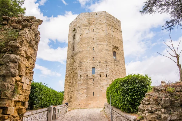 Torre Federico Nel Centro Storico Della Città Enna Sicilia — Foto Stock