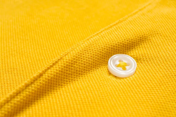 Sárga Póló Textúra Pamut Anyagból Textil Háttér — Stock Fotó