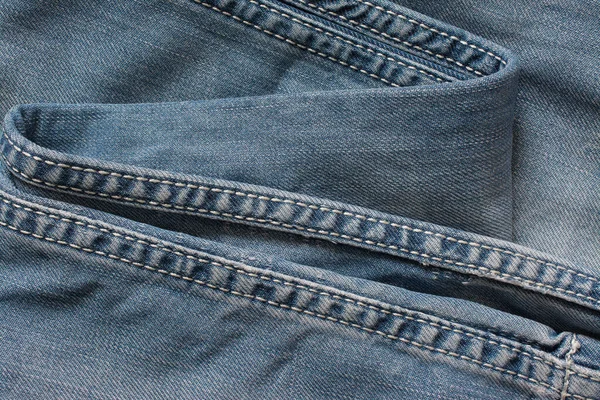 Denim Jeans Textuur Katoenen Stof Textiel Achtergrond — Stockfoto