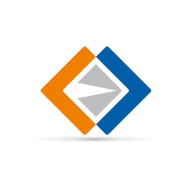 Vektör soyut logo kliması, klima