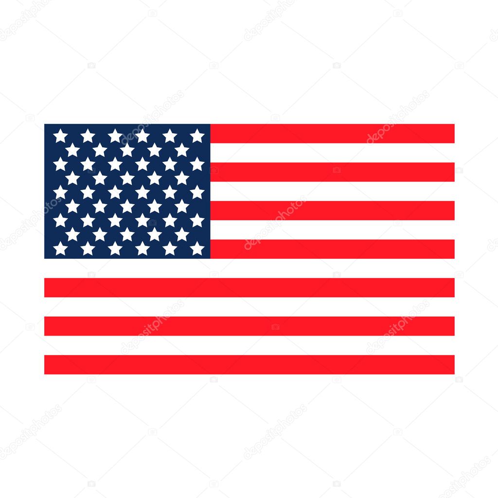 USA flag. United States America.