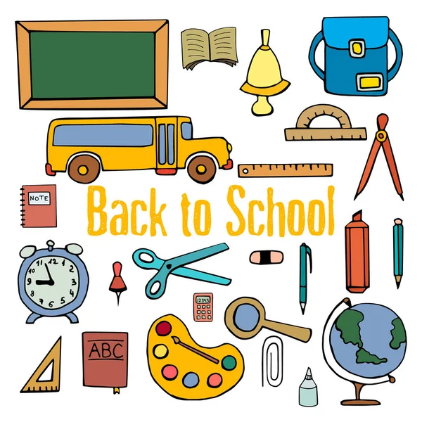 Welcome back to school background — Stock Vector