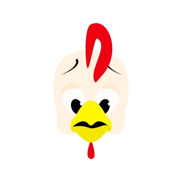 Emotions cock icon. — Stockový vektor