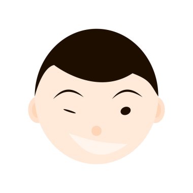 Çocuk duygular, yüzleri seti